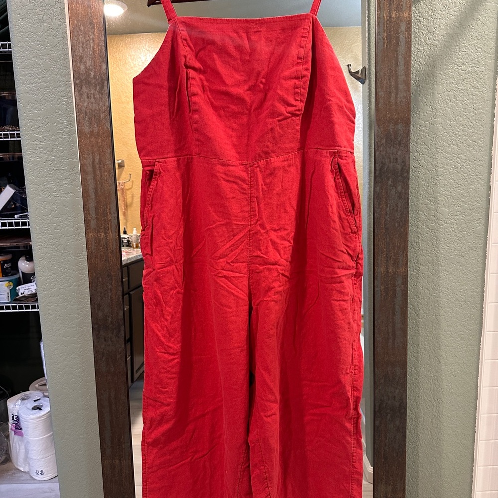 Old Navy Vibrant Red Jumpsuit